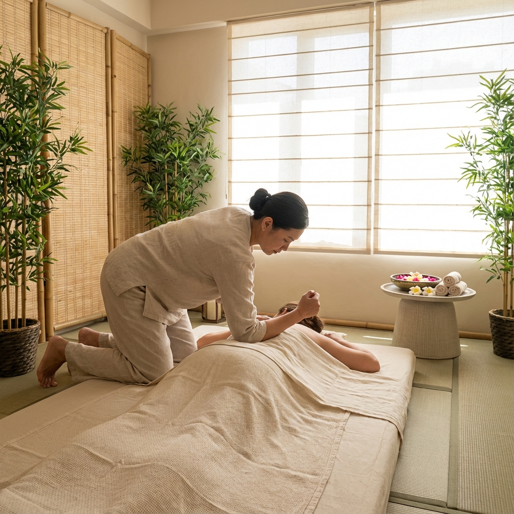 Authentic Thai massage session